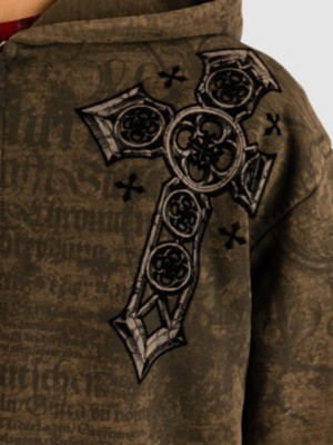 Affliction Crossed Zip Hoodie - buy now | ID-770014